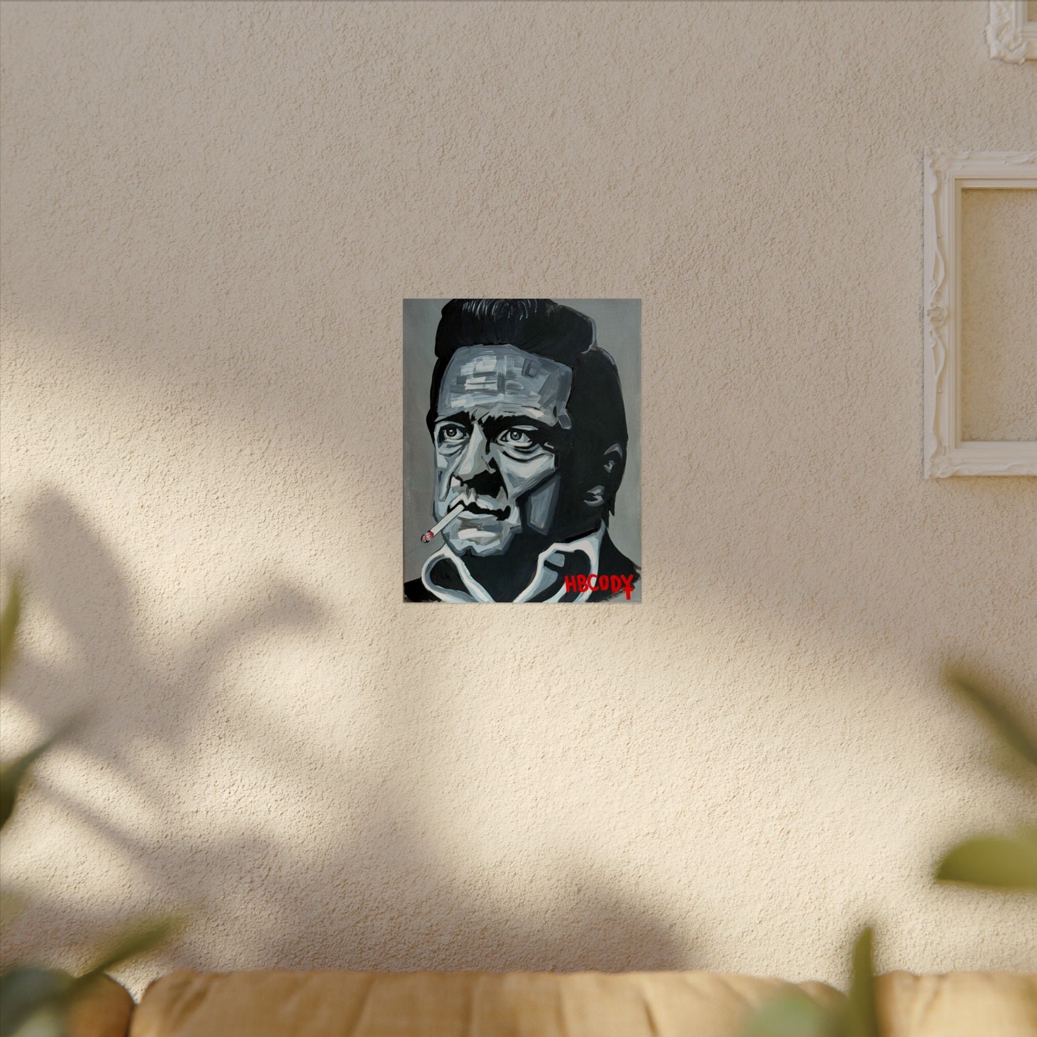 The Man in Black Paper Print