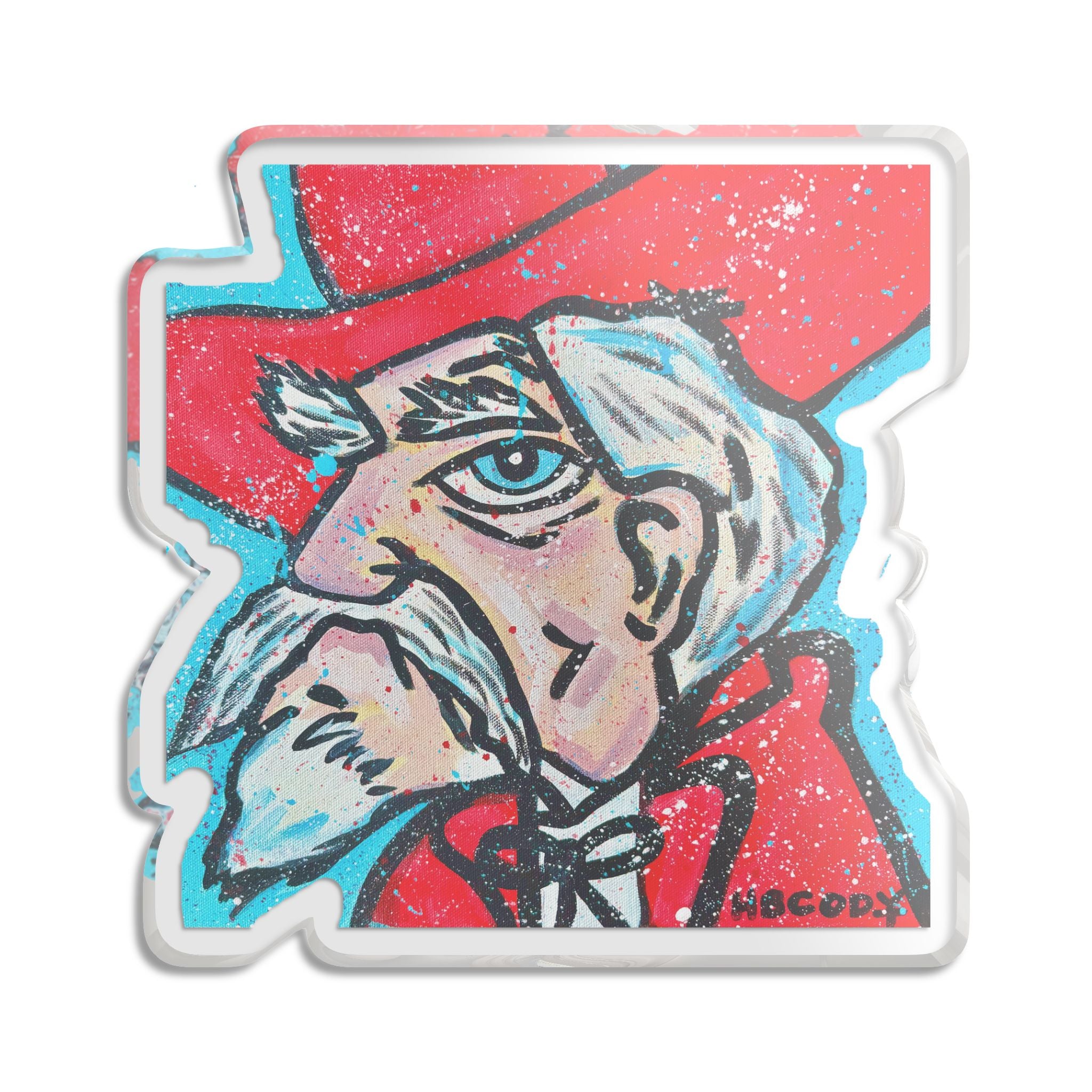 Hotty Toddy — Retro Hand-Painted Custom Cut Design
