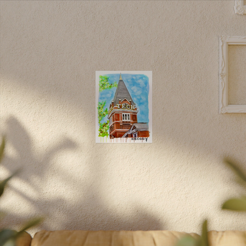 Tech Tower Paper Print