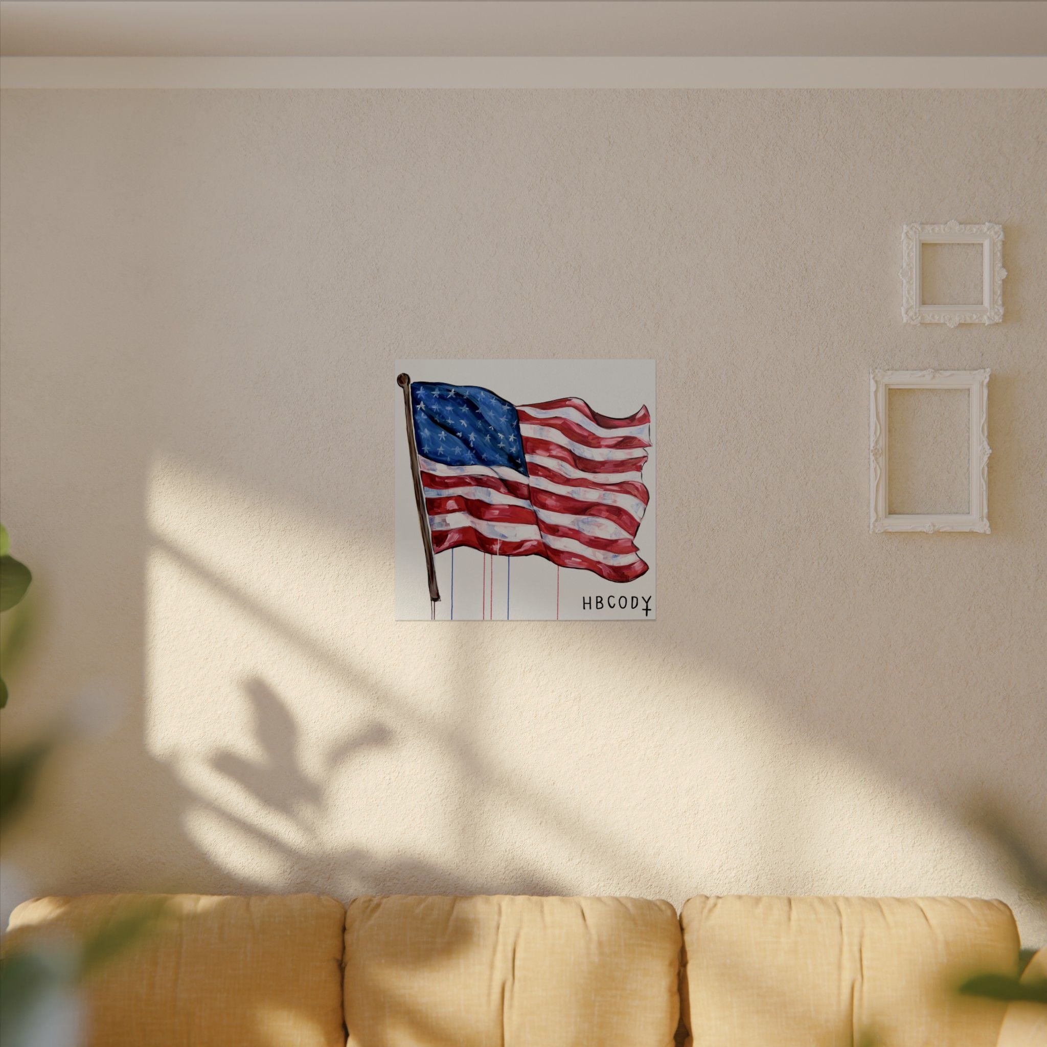American Flag Paper Print