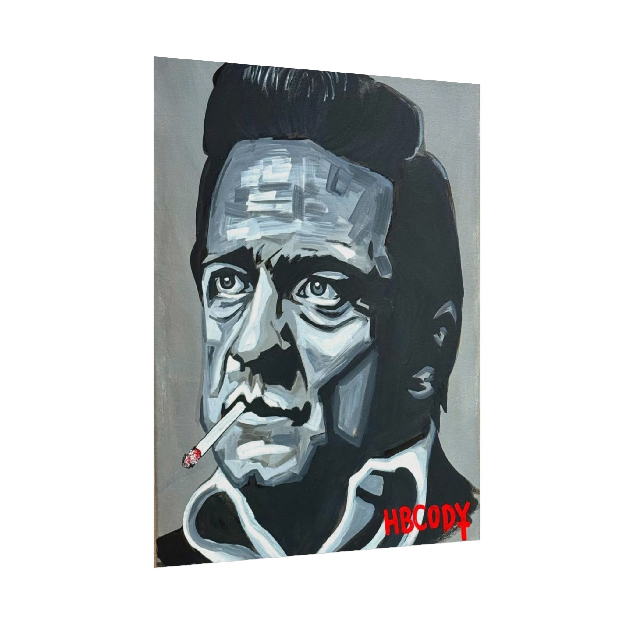The Man in Black Paper Print