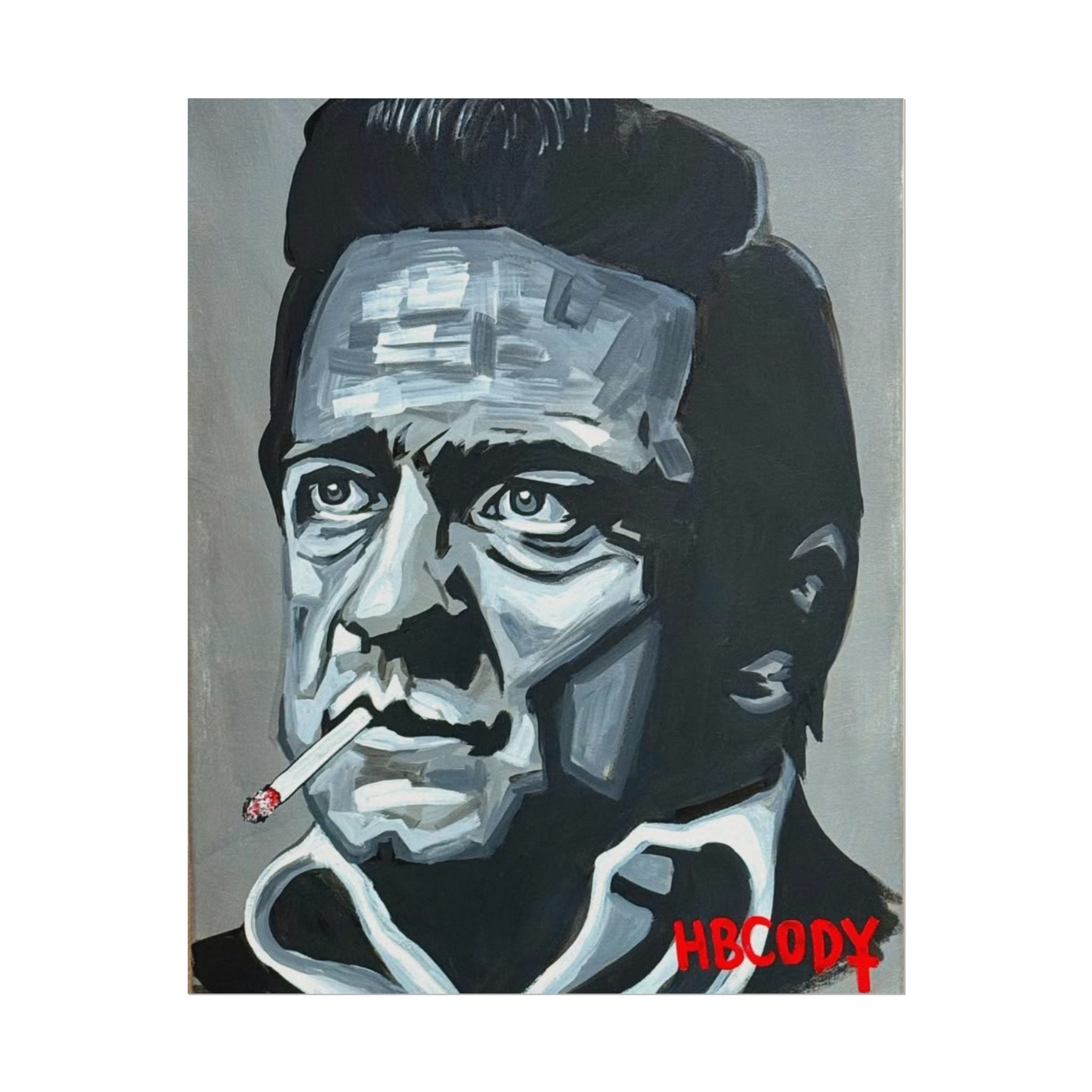 The Man in Black Paper Print
