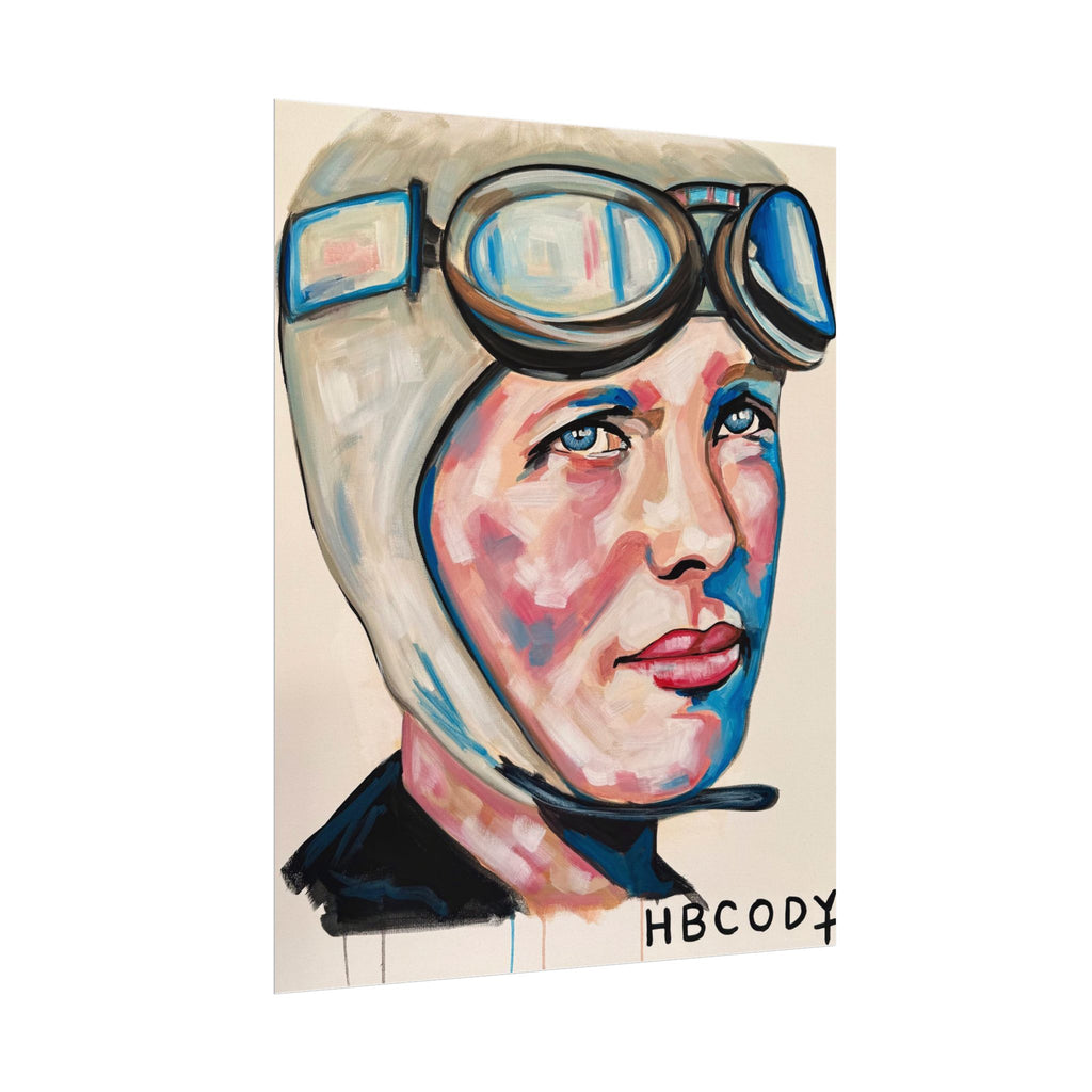 Amelia Earhart Paper Print