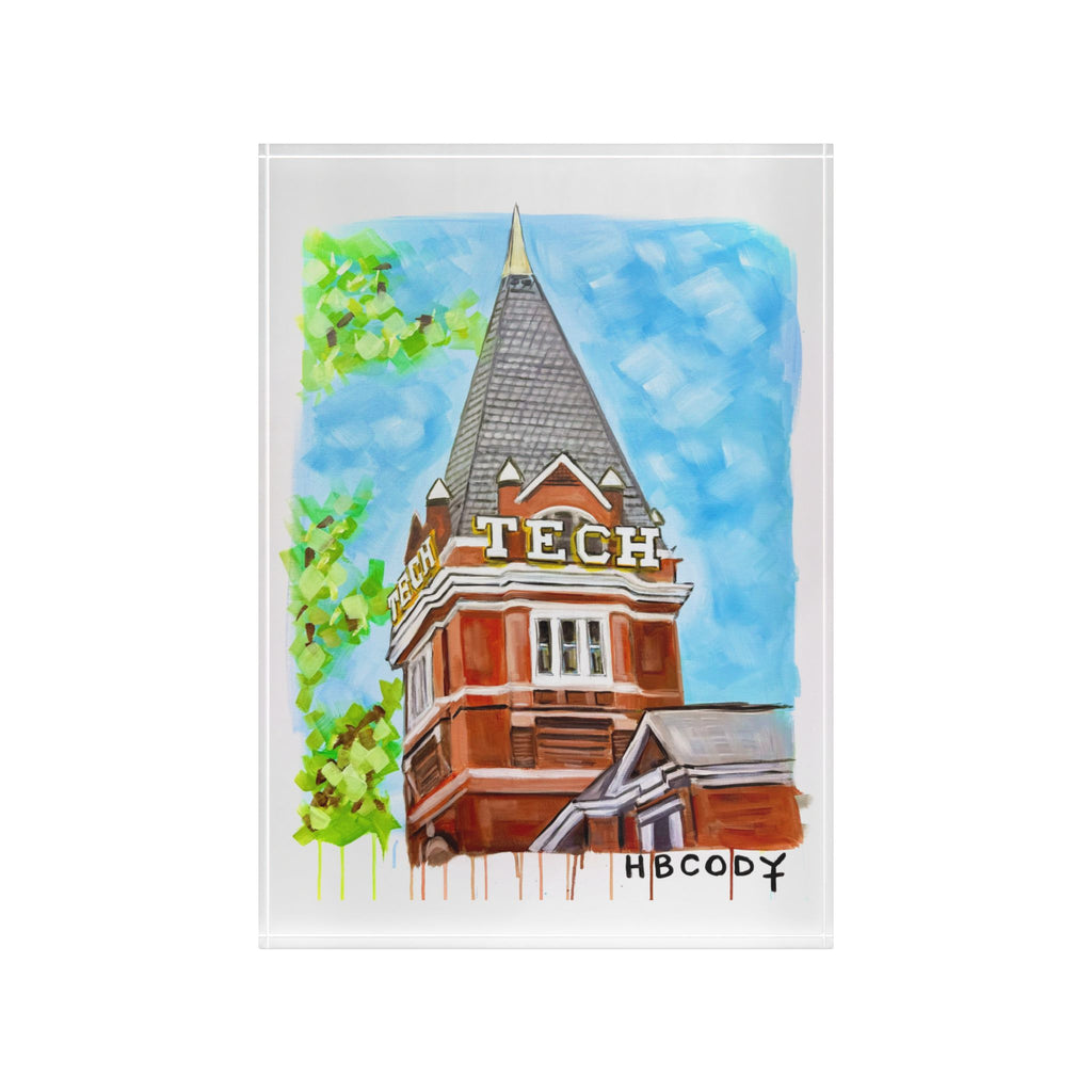 Tech Tower -- Acrylic Block