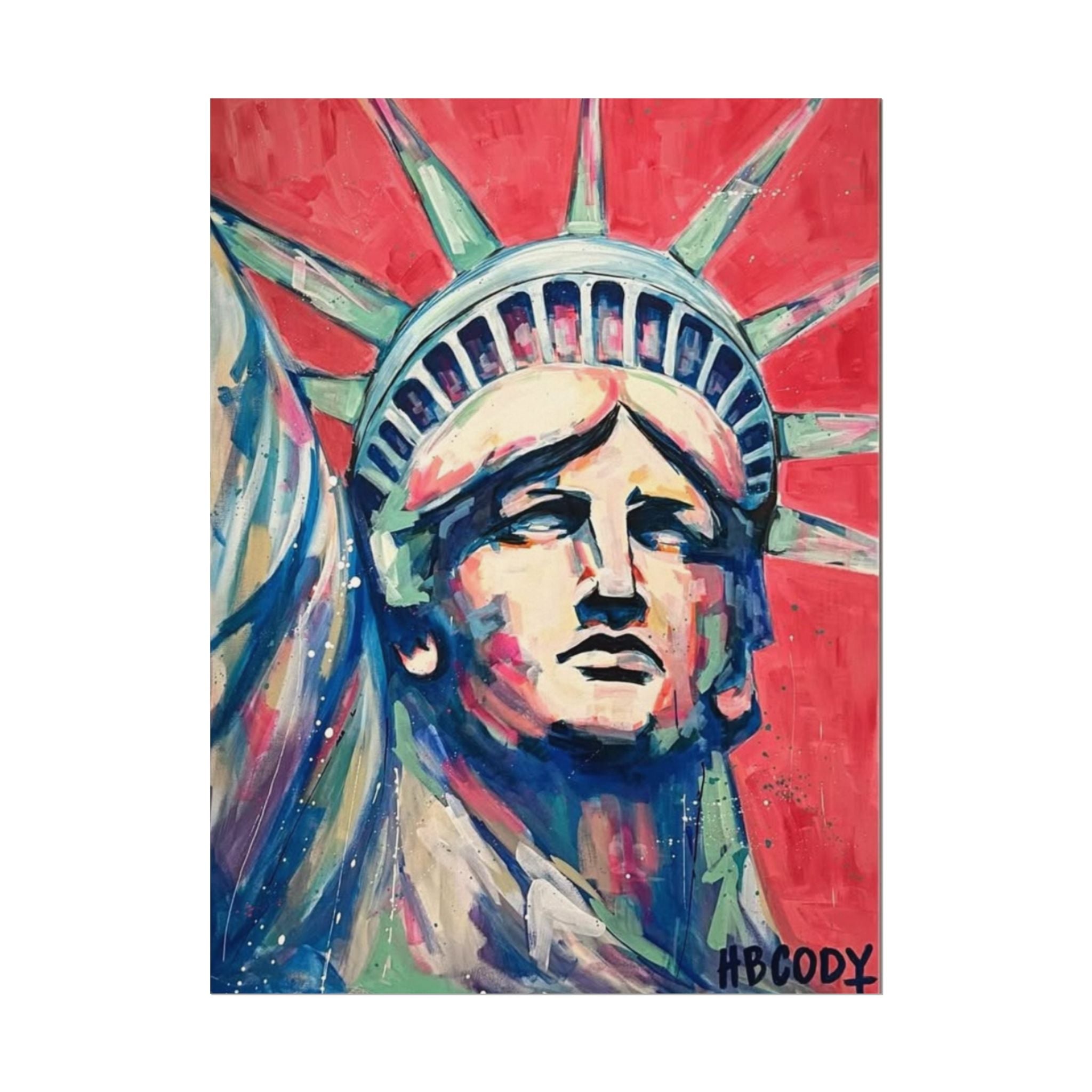 Lady Liberty Paper Print