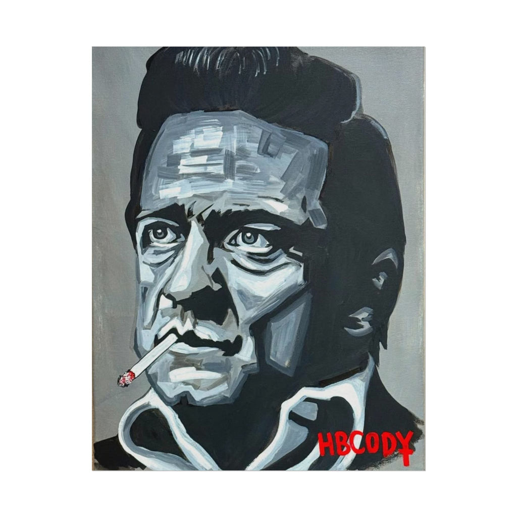 The Man in Black Paper Print