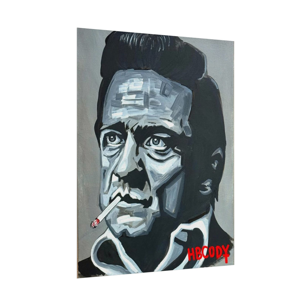 The Man in Black Paper Print