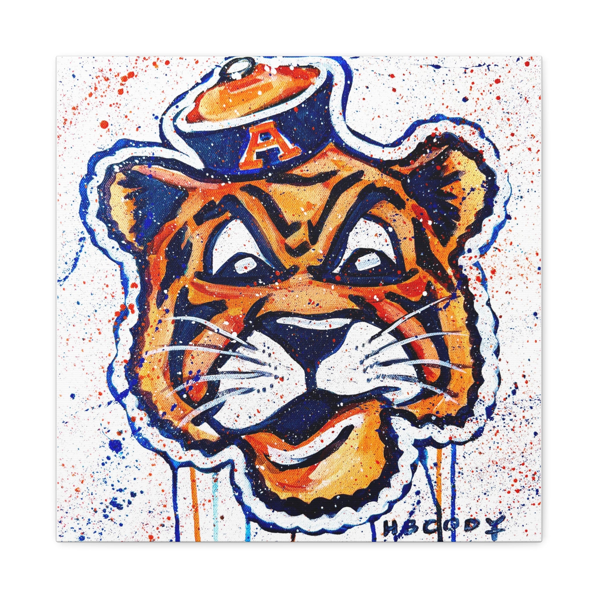 Aubie Canvas Print