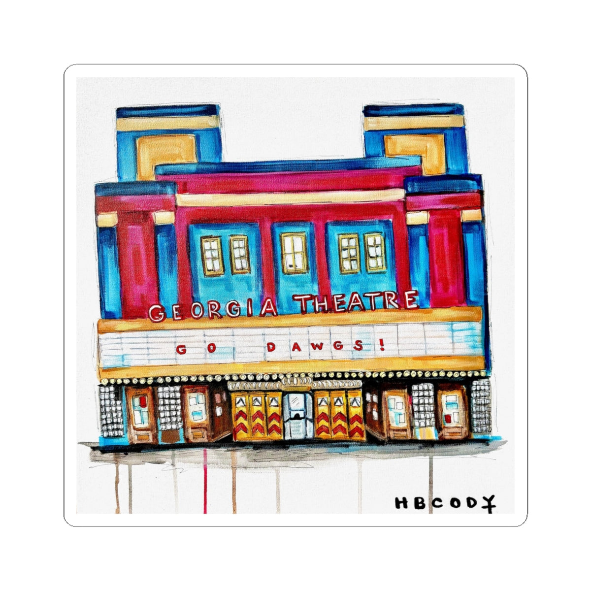 Georgia Theatre Sticker