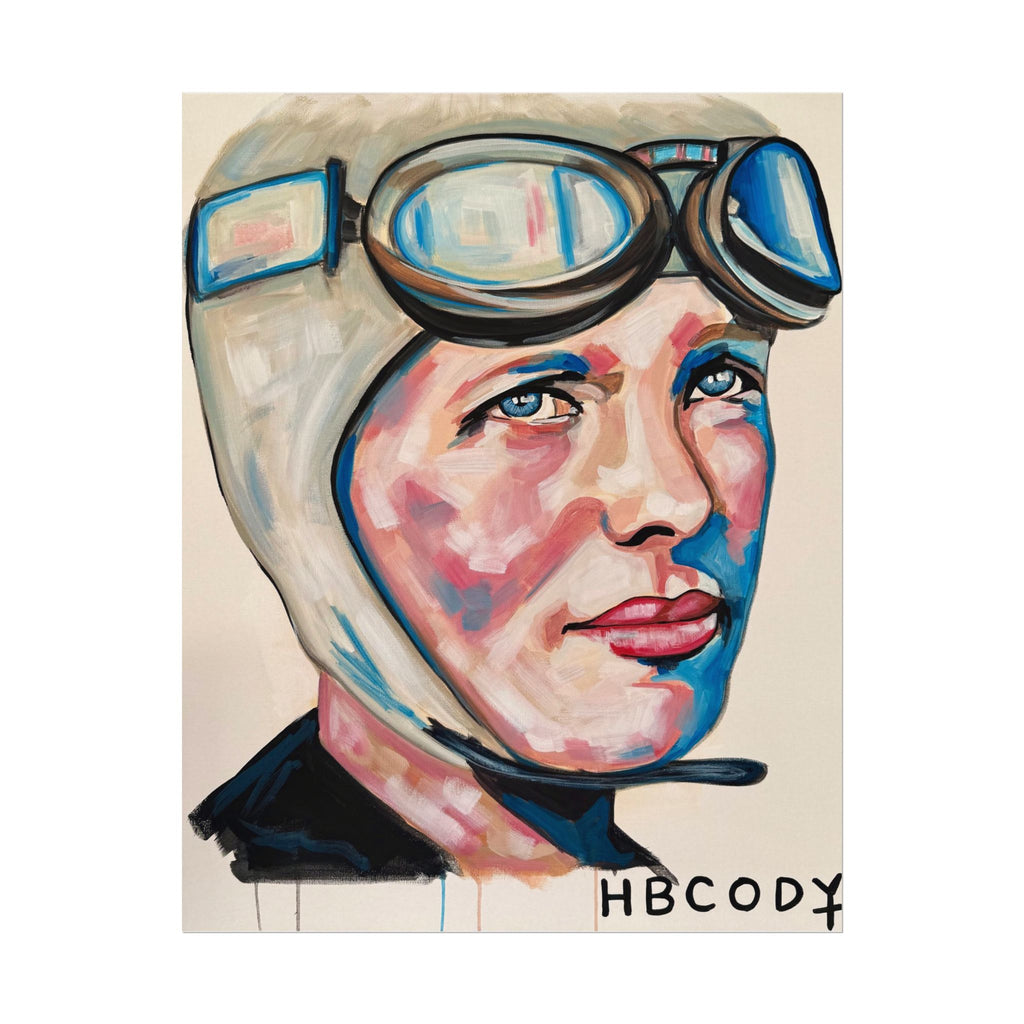 Amelia Earhart Paper Print