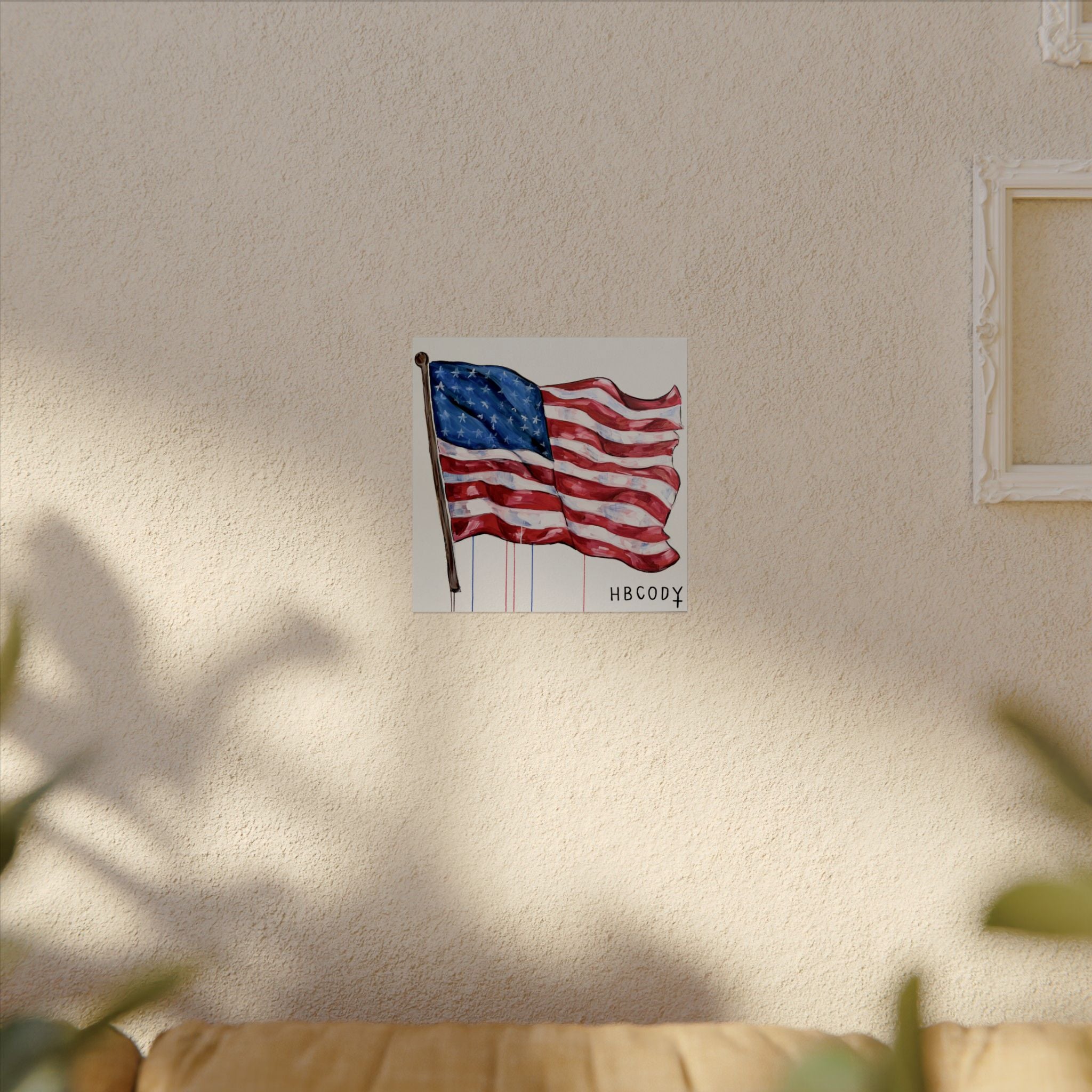 American Flag Paper Print