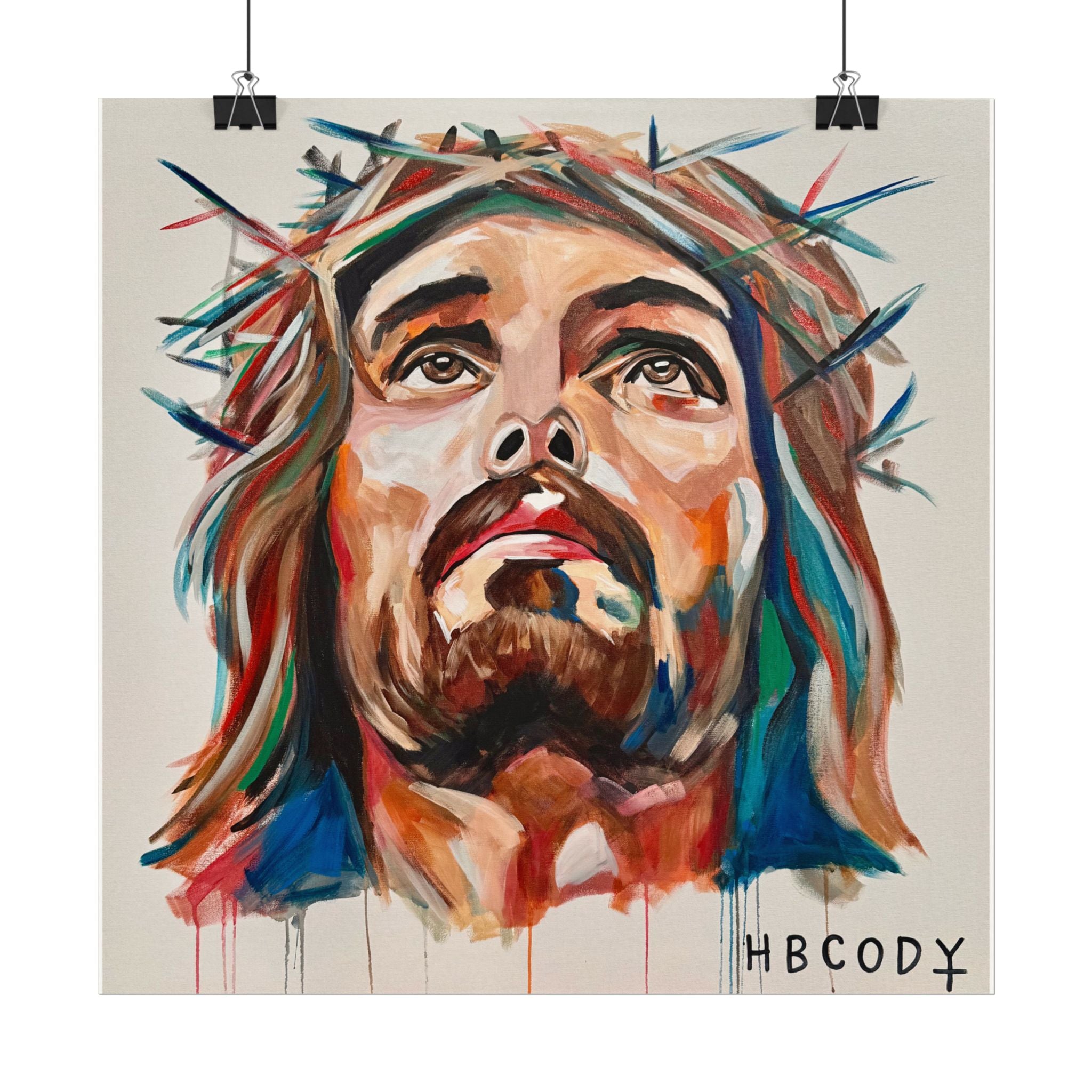 Jesus Seen Paper Print