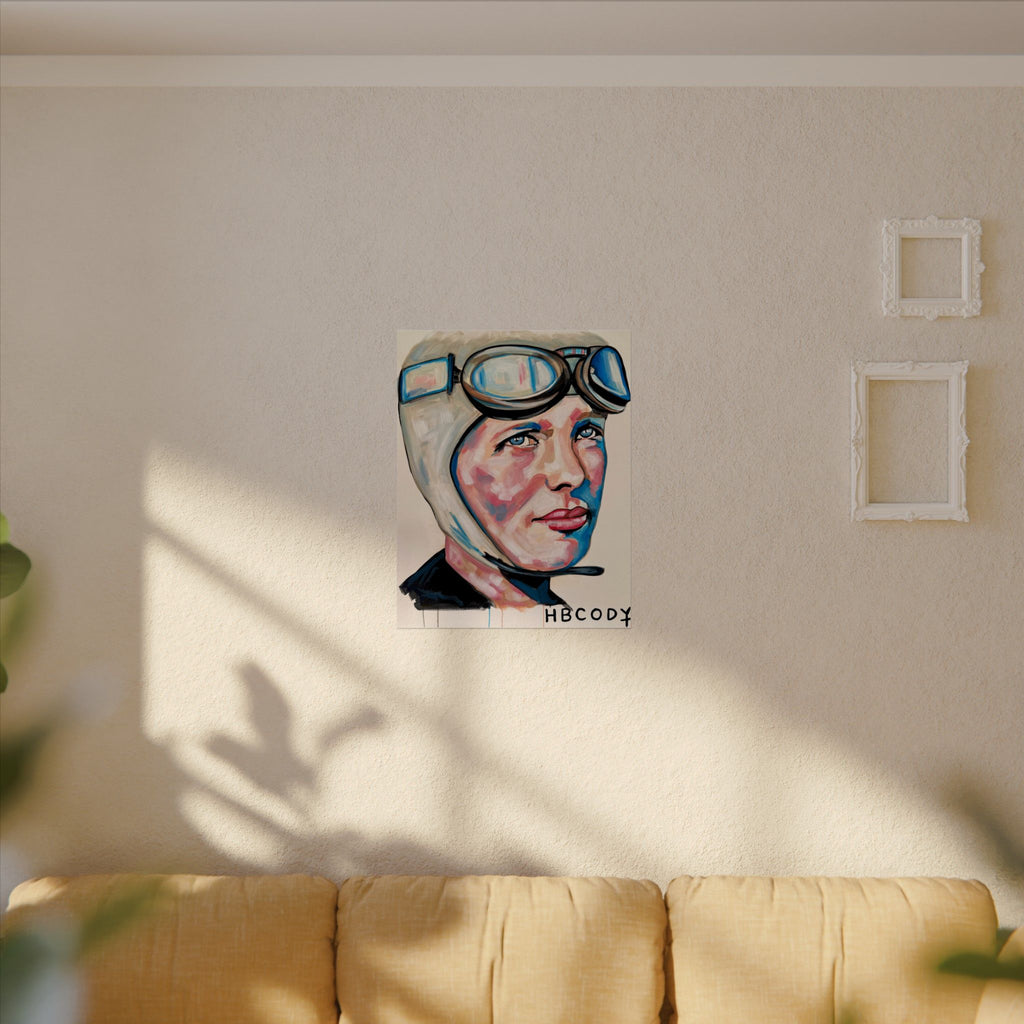 Amelia Earhart Paper Print
