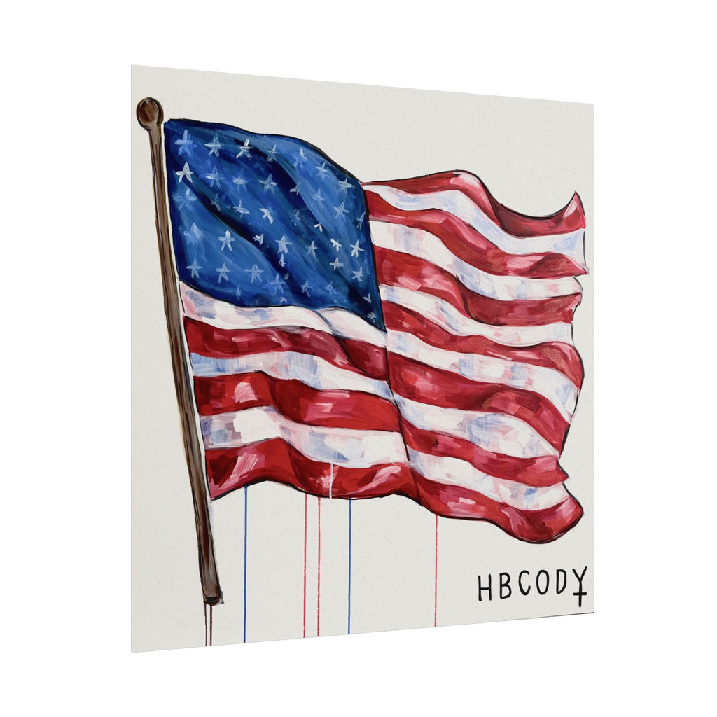 American Flag Paper Print