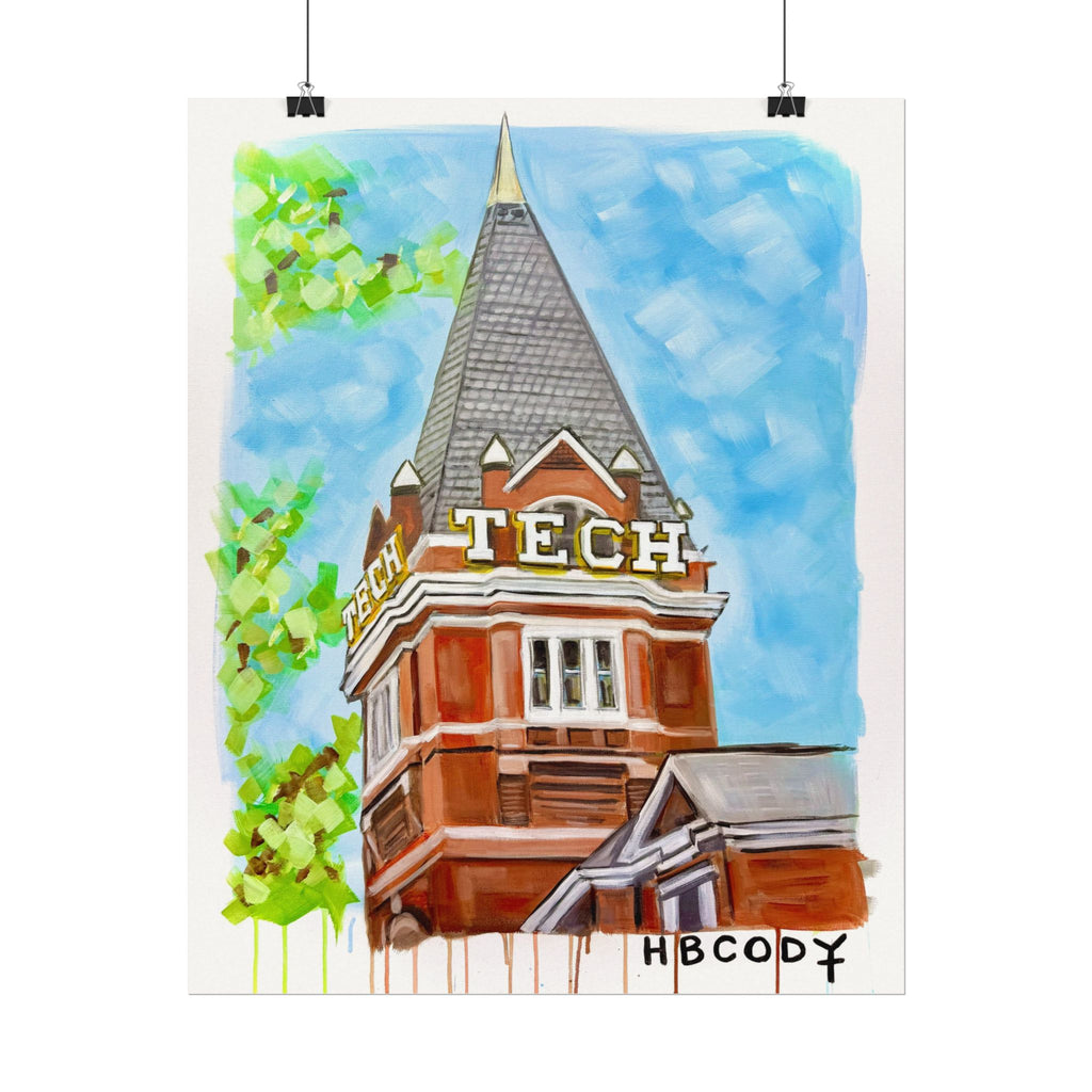Tech Tower Paper Print