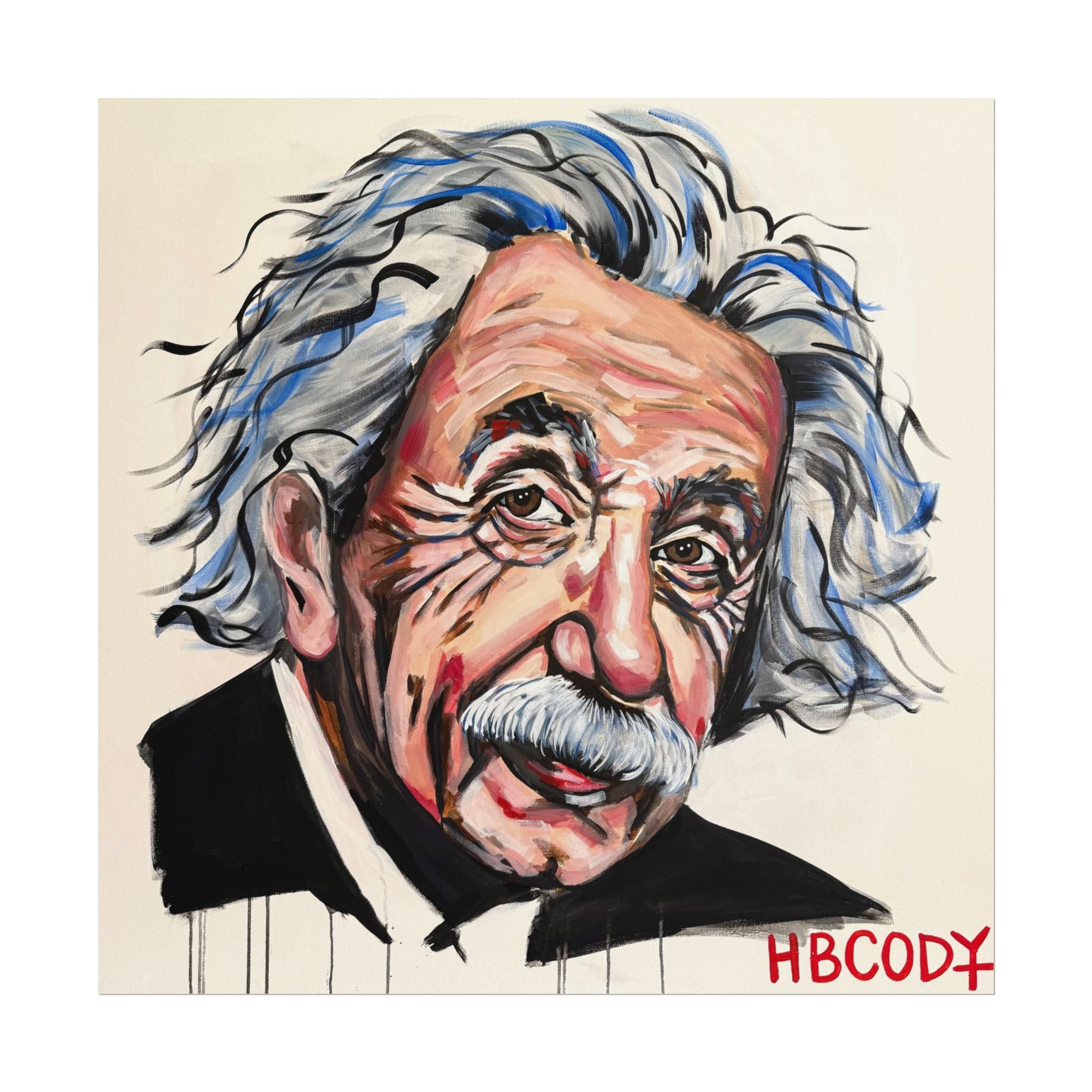Albert Einstein Paper Print