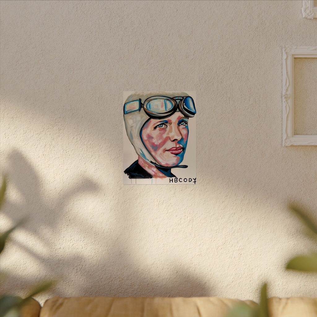 Amelia Earhart Paper Print