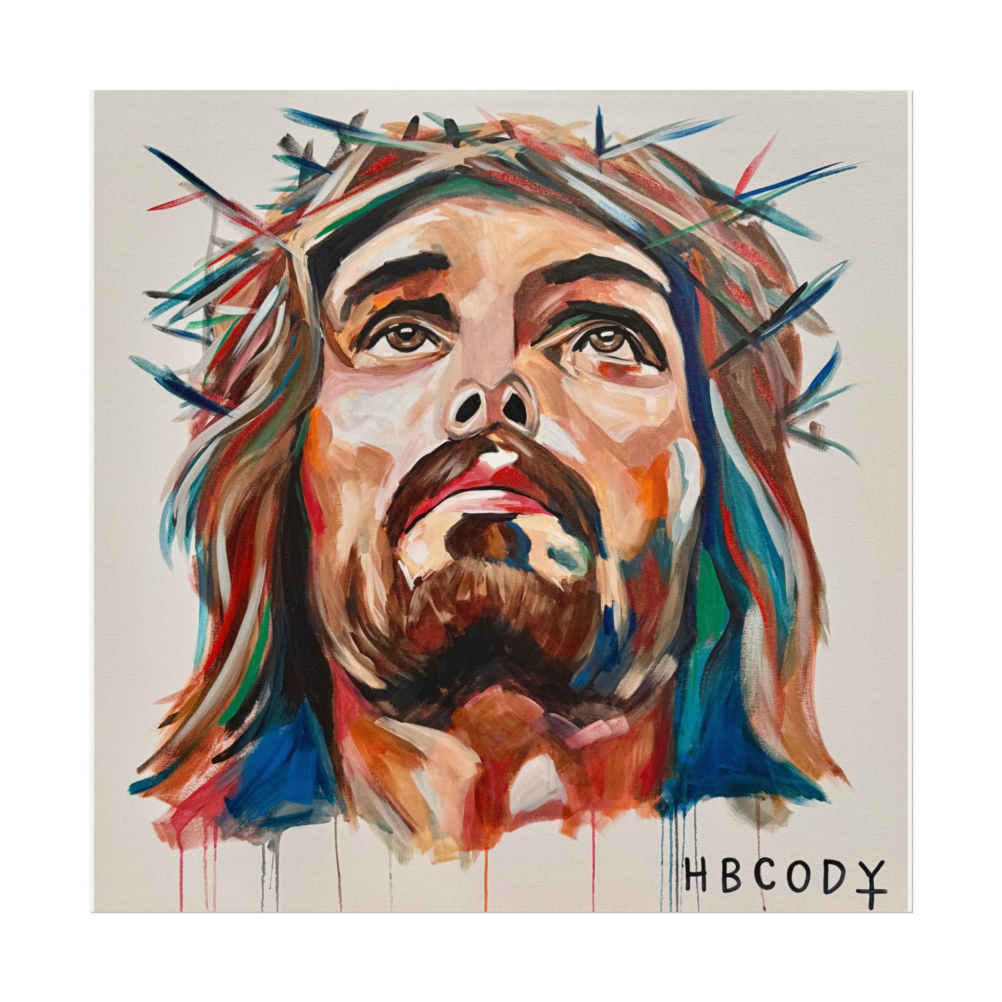 Jesus Seen Paper Print