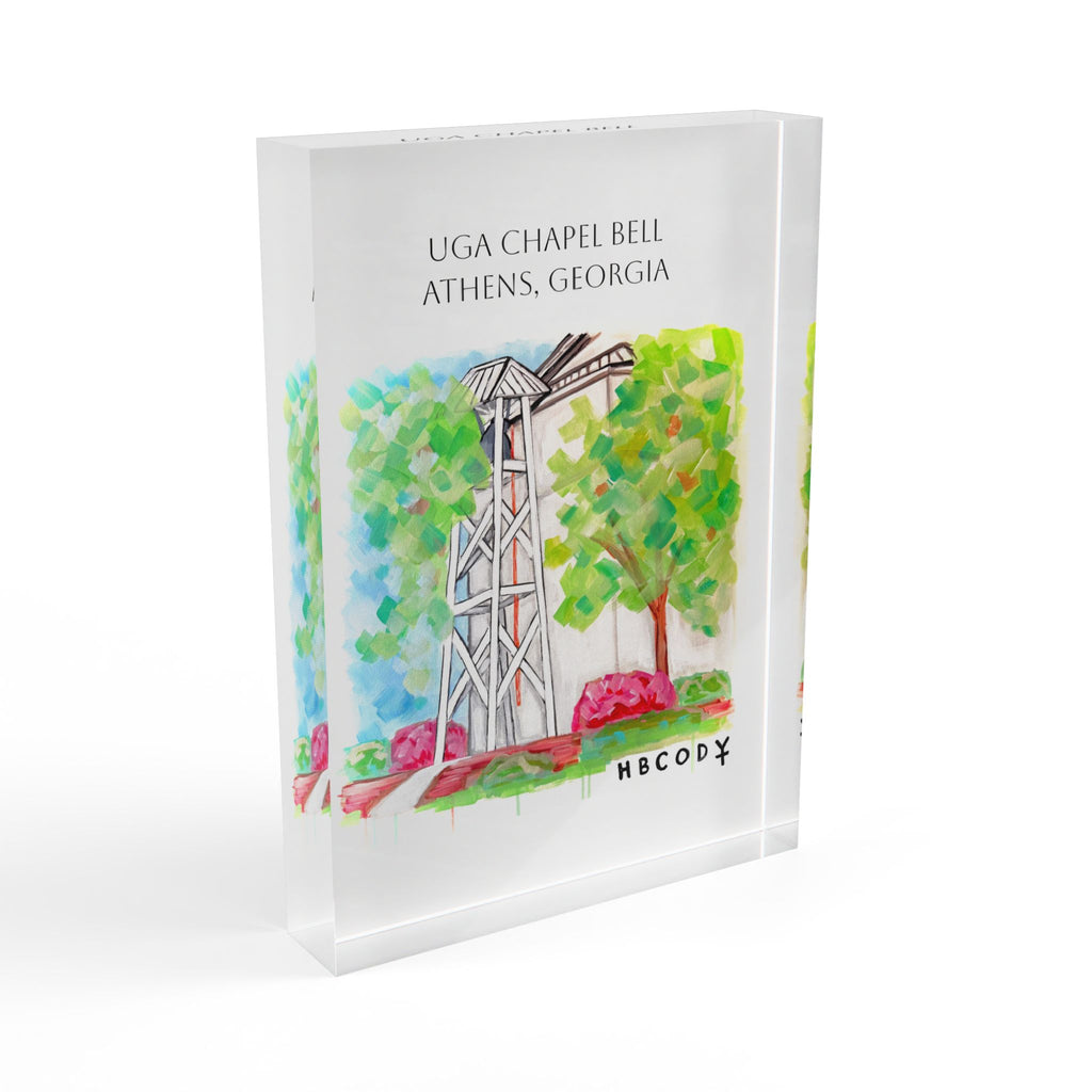 UGA Chapel Bell -- Acrylic Block