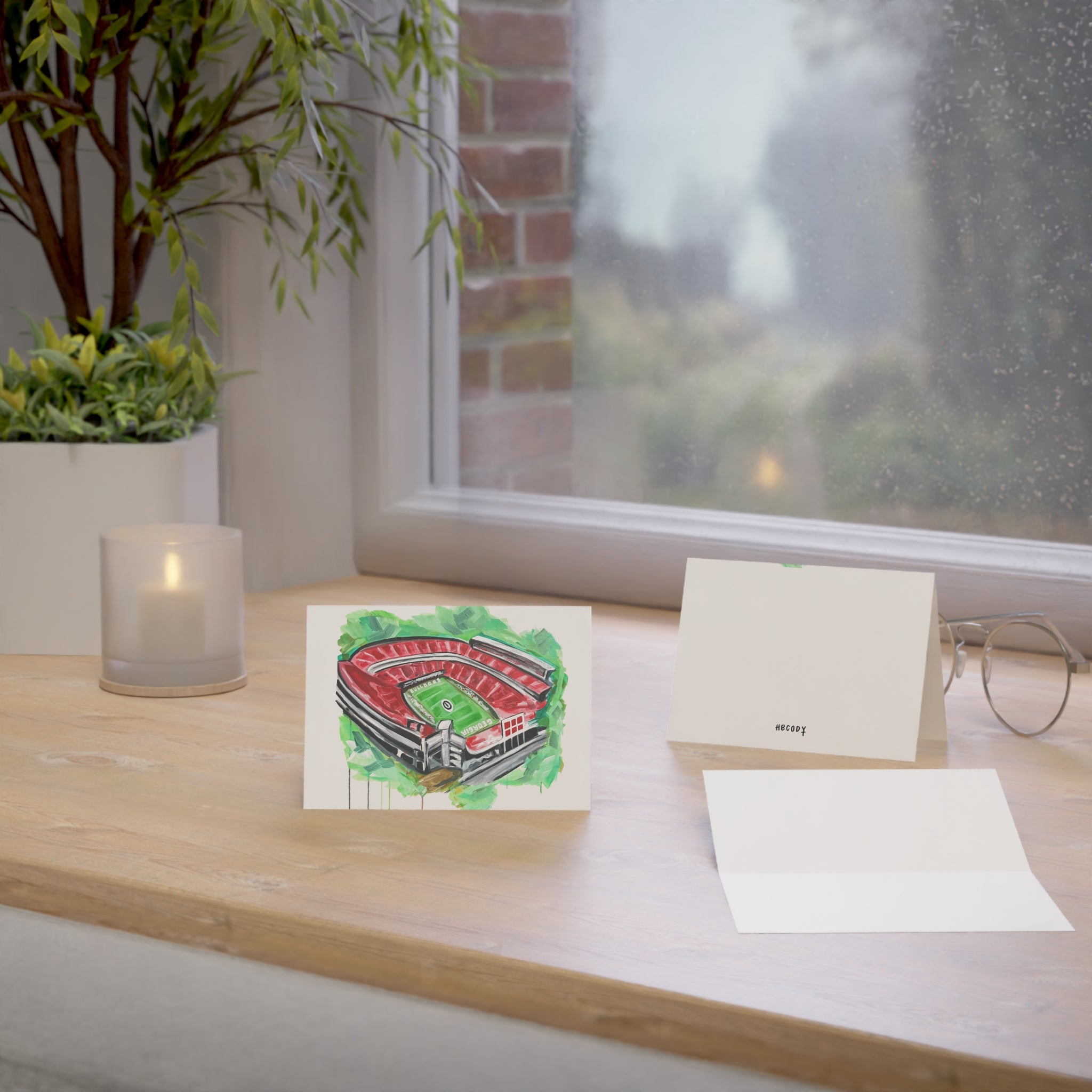 Sanford Stadium Greeting Cards