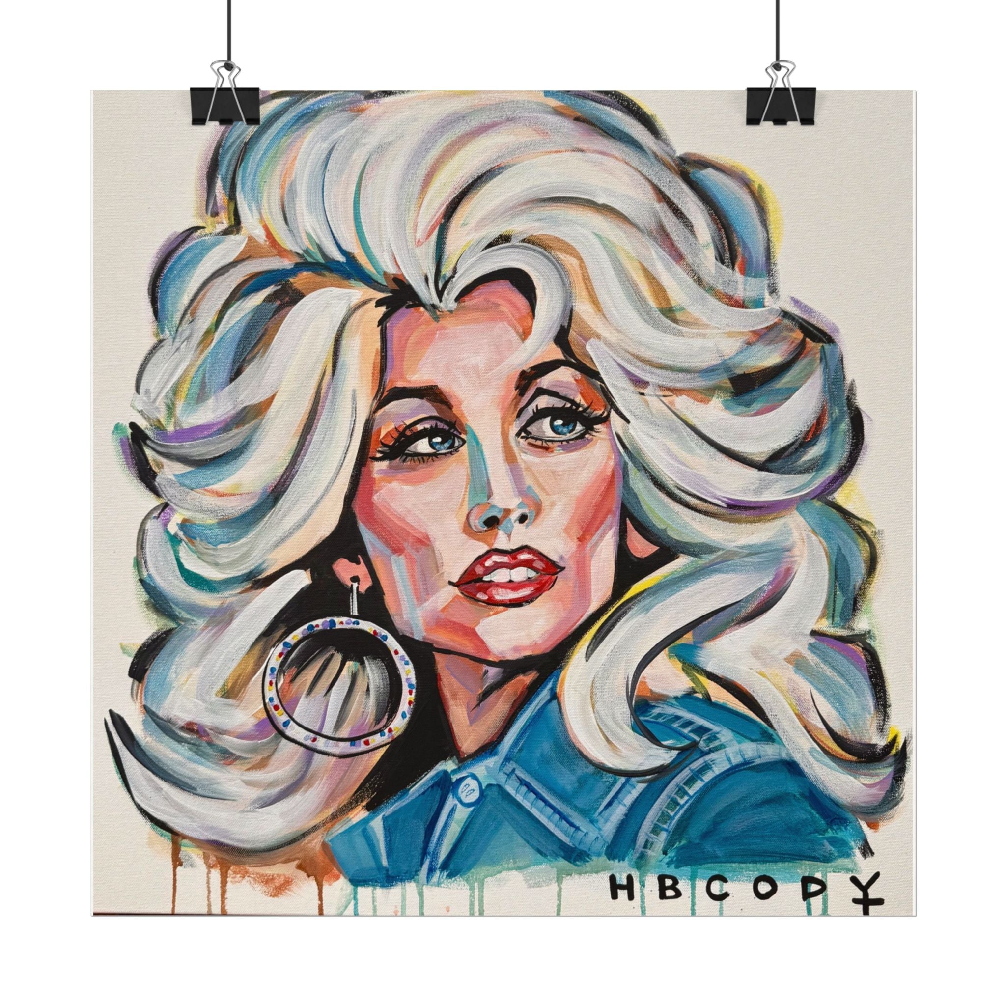 Dolly Parton Paper Print