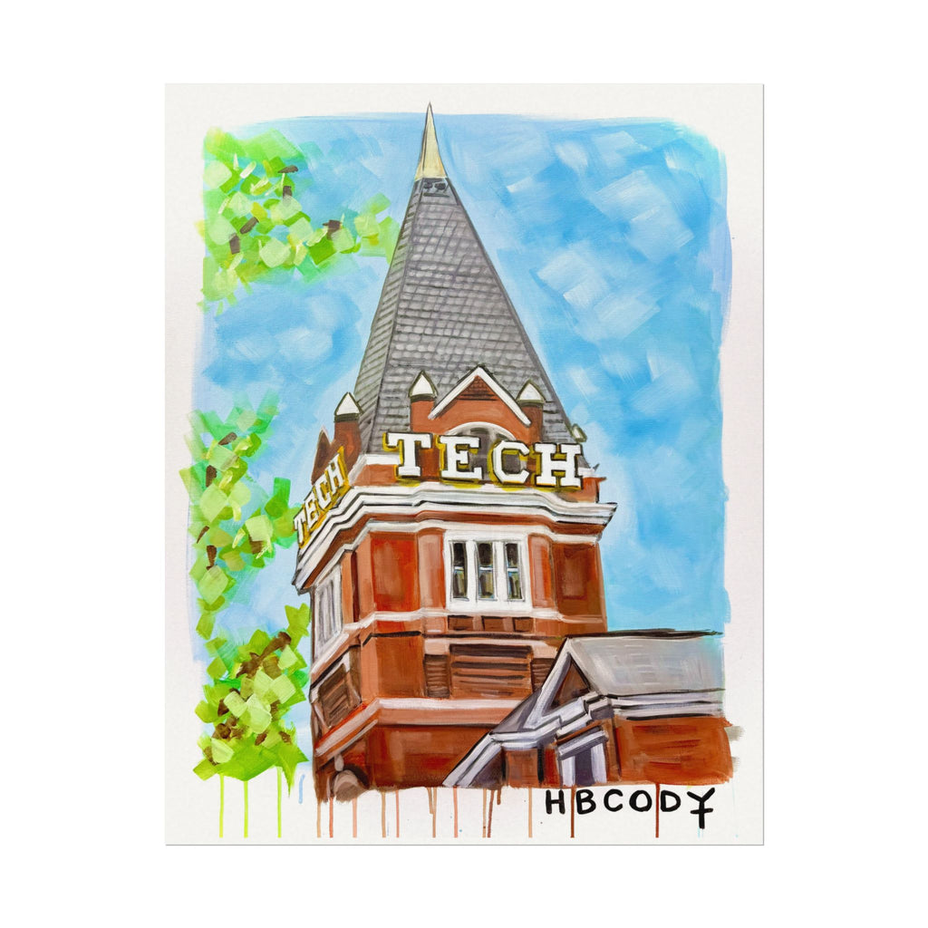 Tech Tower Paper Print