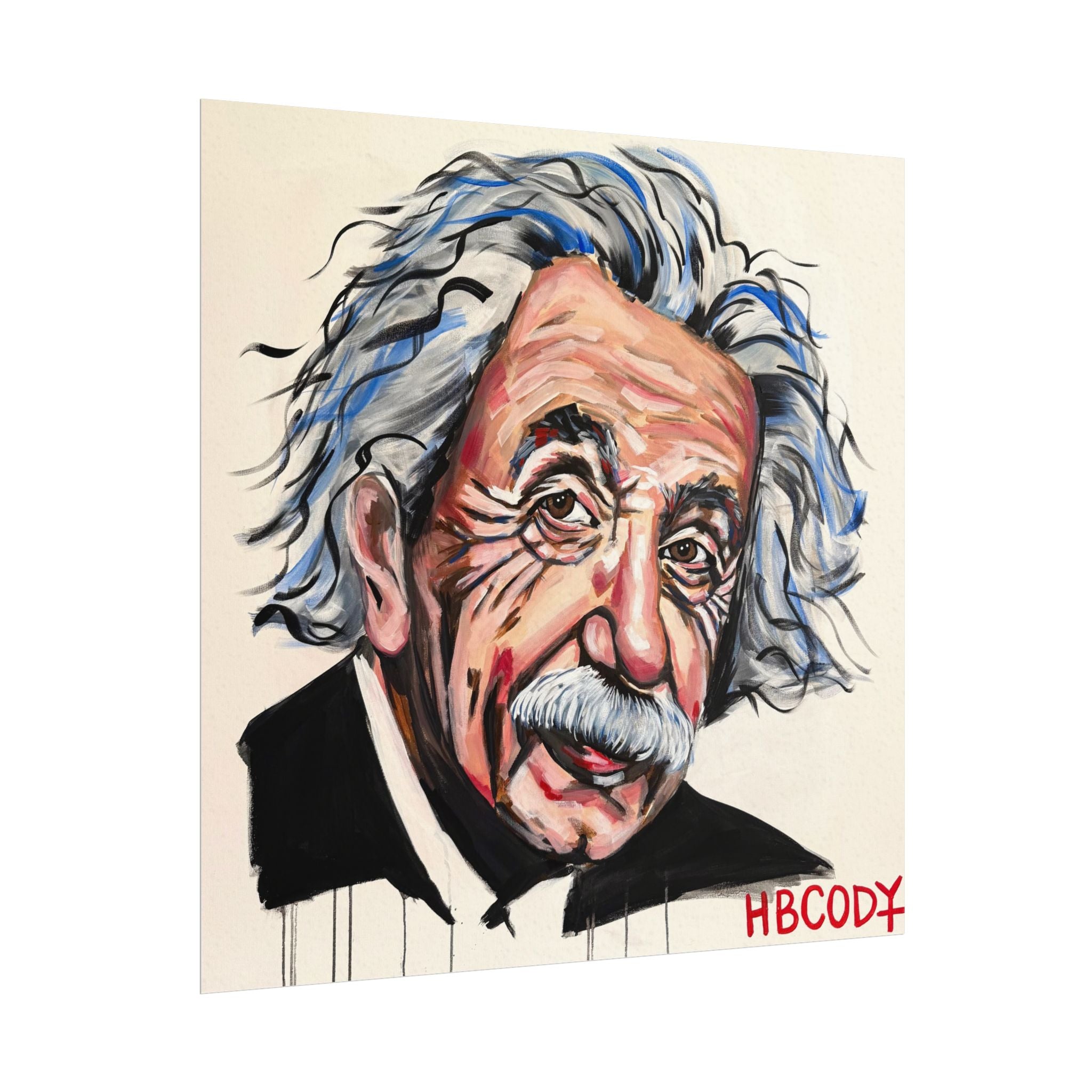 Albert Einstein Paper Print